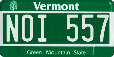 VT license plate NOI557