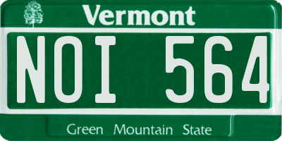 VT license plate NOI564