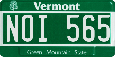 VT license plate NOI565