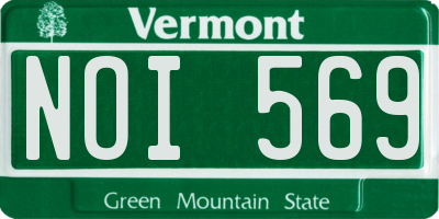 VT license plate NOI569