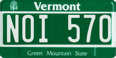 VT license plate NOI570