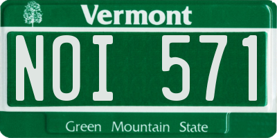 VT license plate NOI571