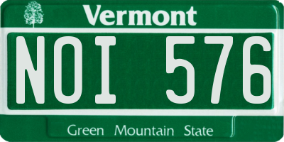 VT license plate NOI576