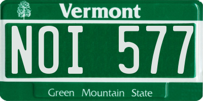 VT license plate NOI577