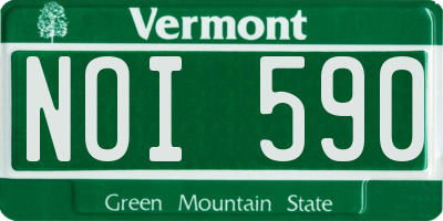 VT license plate NOI590