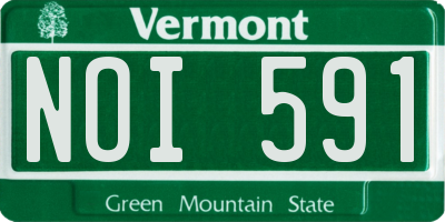 VT license plate NOI591