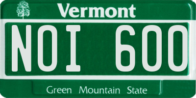 VT license plate NOI600