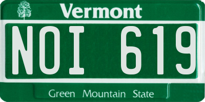 VT license plate NOI619