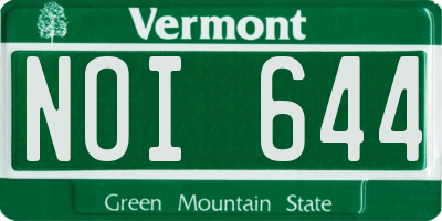 VT license plate NOI644