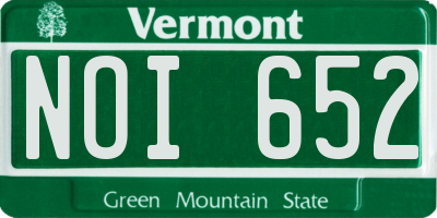 VT license plate NOI652