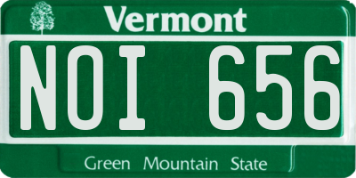 VT license plate NOI656
