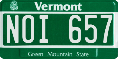 VT license plate NOI657
