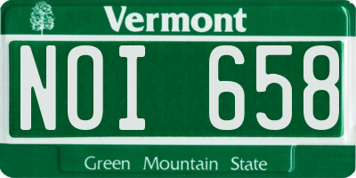 VT license plate NOI658