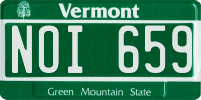 VT license plate NOI659