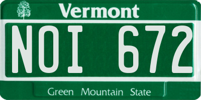 VT license plate NOI672