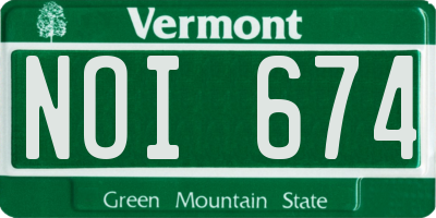 VT license plate NOI674