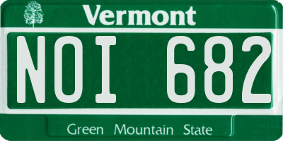 VT license plate NOI682