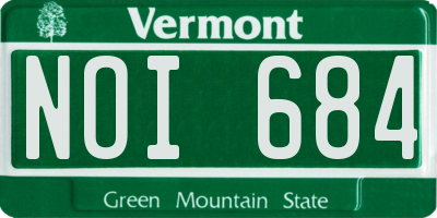 VT license plate NOI684