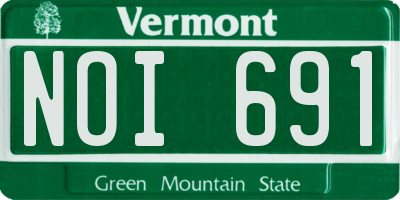 VT license plate NOI691
