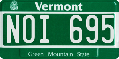 VT license plate NOI695