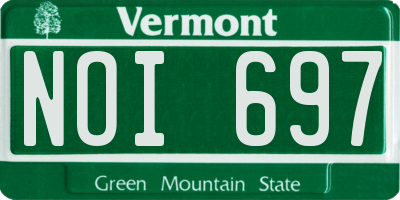 VT license plate NOI697