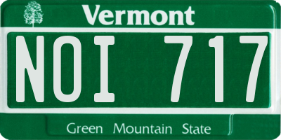 VT license plate NOI717