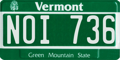 VT license plate NOI736