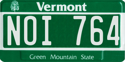VT license plate NOI764
