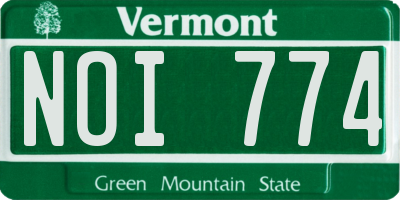 VT license plate NOI774