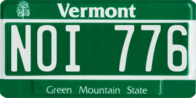 VT license plate NOI776