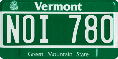 VT license plate NOI780