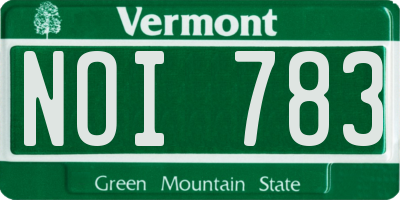 VT license plate NOI783