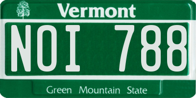 VT license plate NOI788