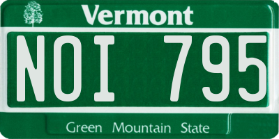 VT license plate NOI795