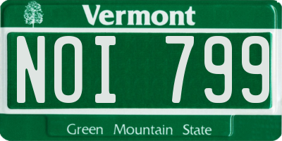 VT license plate NOI799