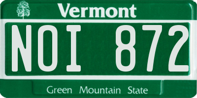 VT license plate NOI872