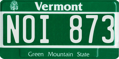 VT license plate NOI873