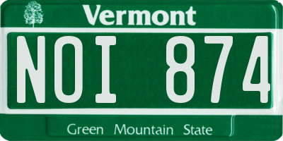 VT license plate NOI874