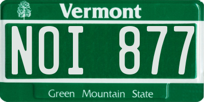 VT license plate NOI877