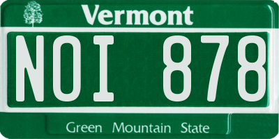 VT license plate NOI878