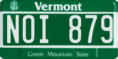 VT license plate NOI879