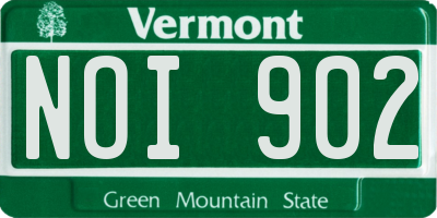 VT license plate NOI902