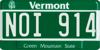 VT license plate NOI914