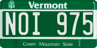 VT license plate NOI975