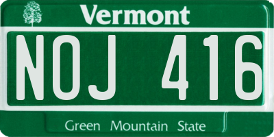 VT license plate NOJ416