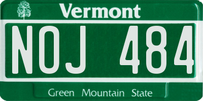 VT license plate NOJ484