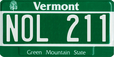 VT license plate NOL211
