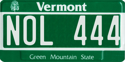 VT license plate NOL444