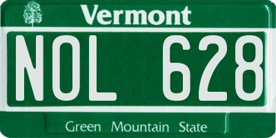 VT license plate NOL628