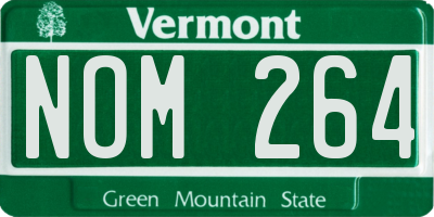 VT license plate NOM264